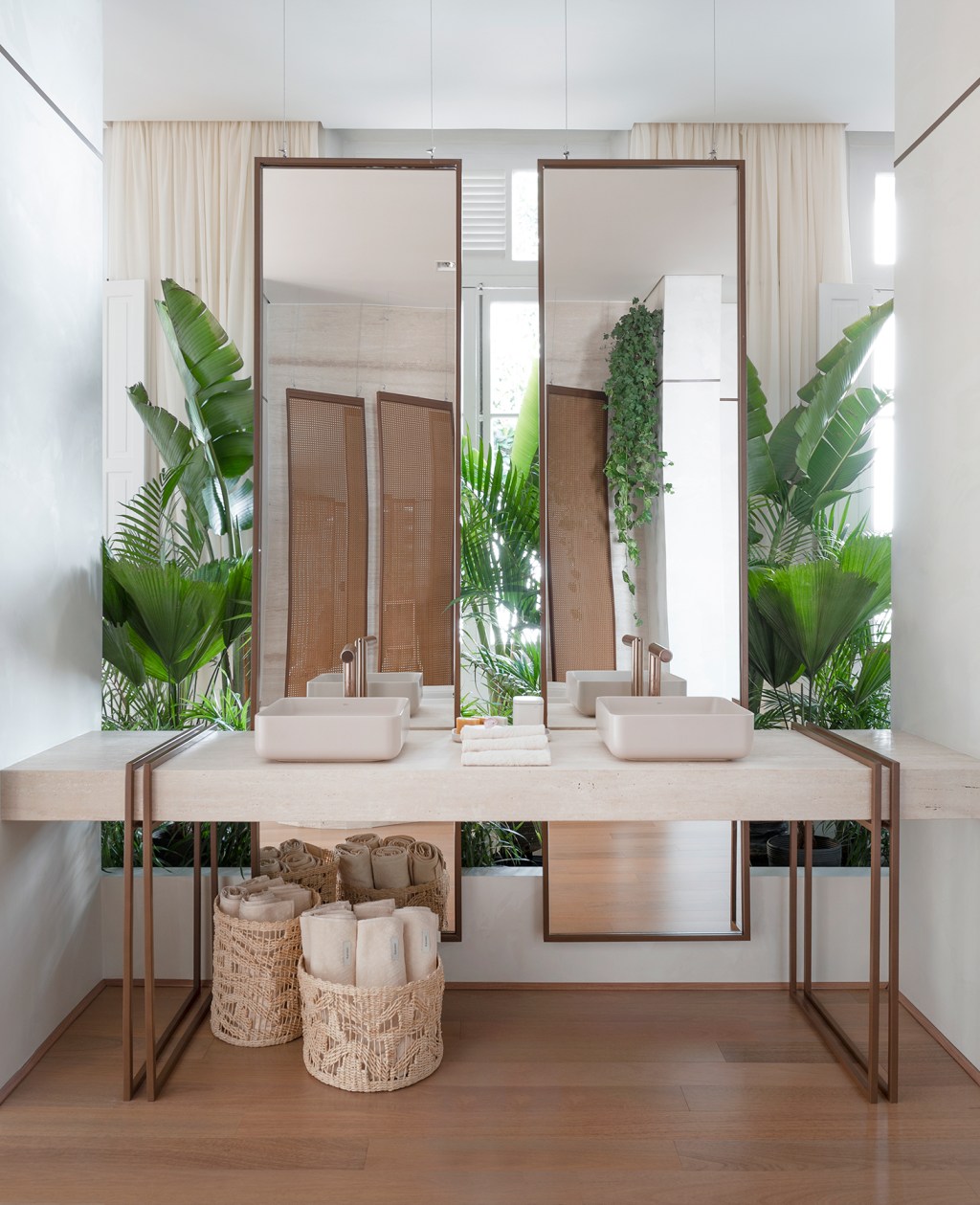 Delpizzo Arquitetura Sala De Banho Paradiso Deca CASACOR Santa Catarina 2022 pia bancada espelho banheiro