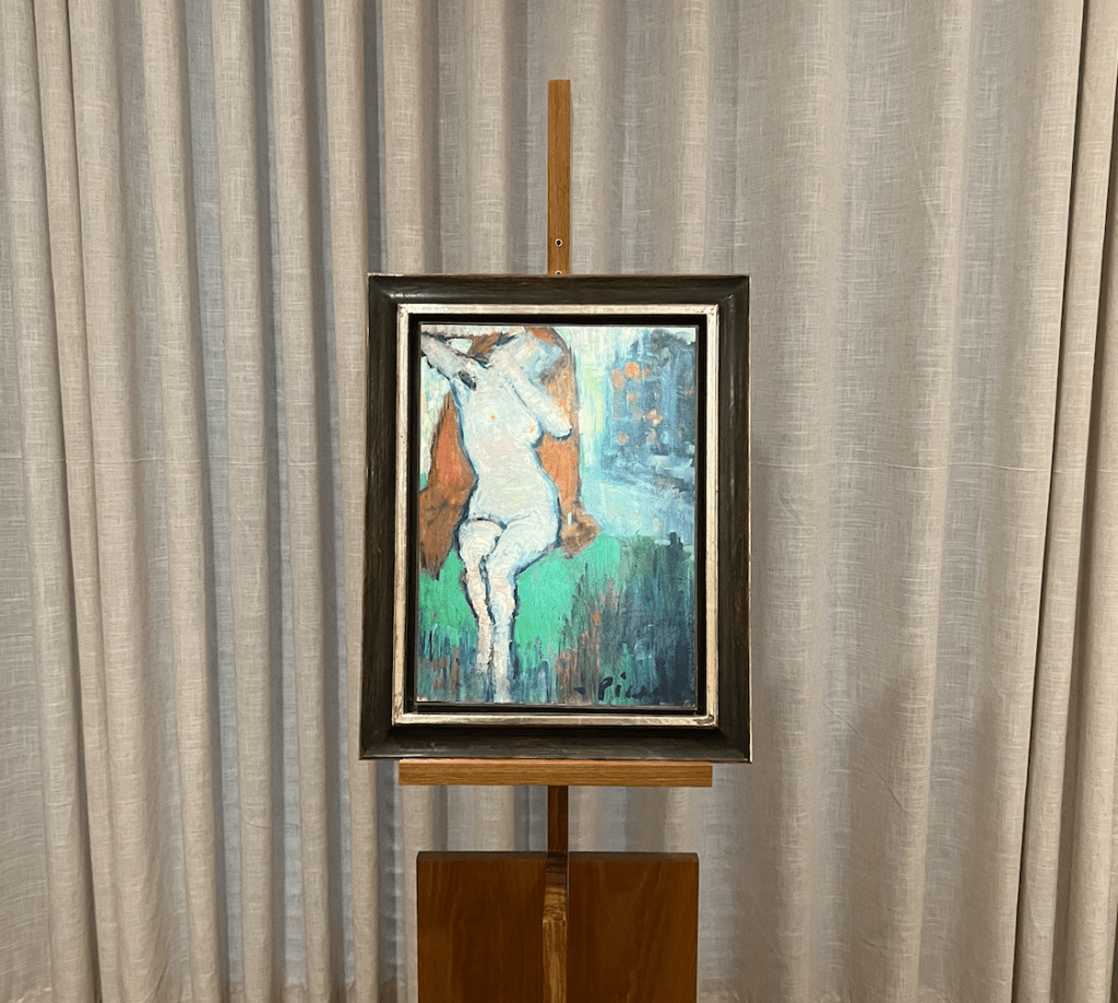  “Mulher Nua Sentada”, de Pablo Picasso