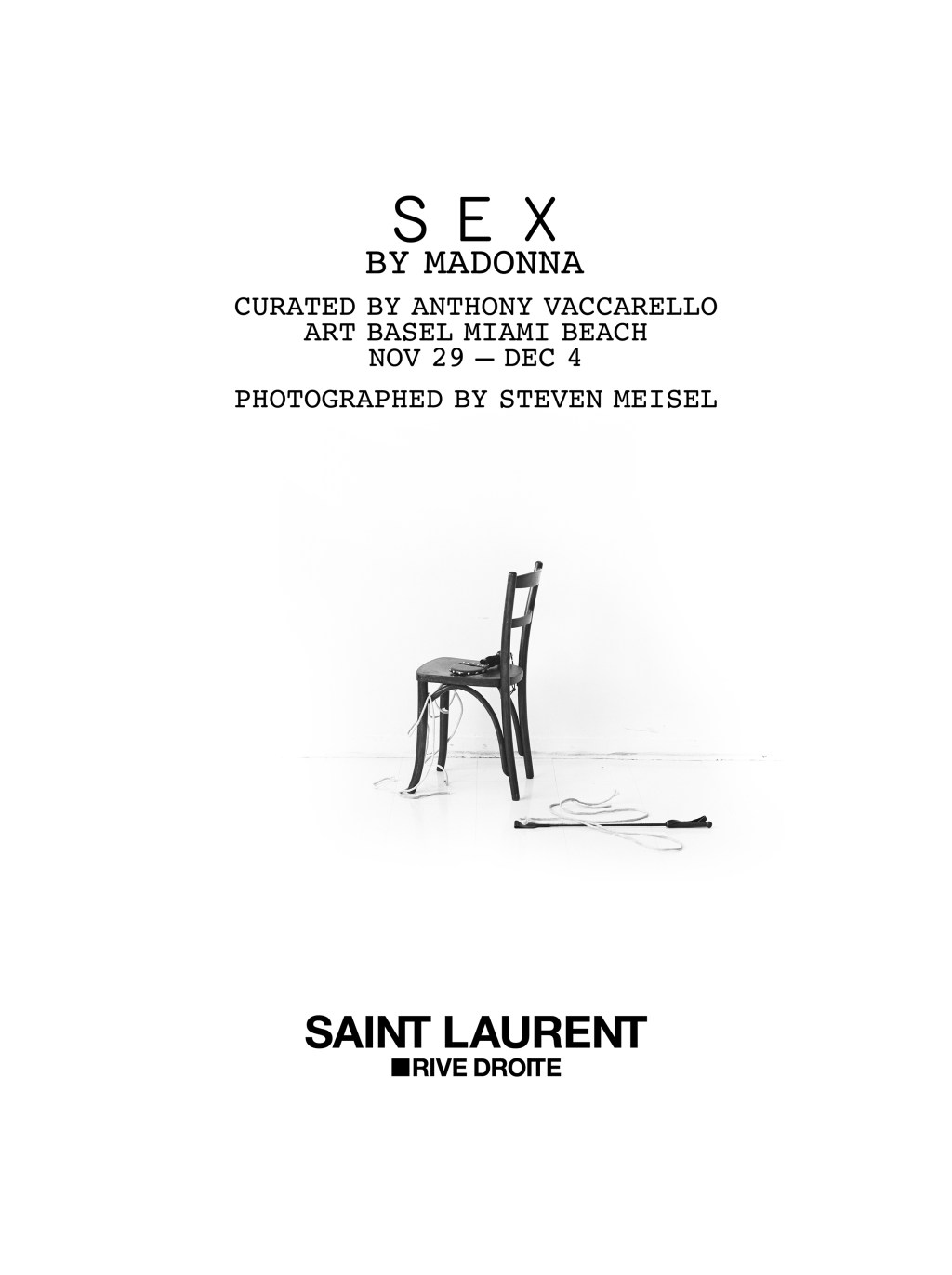 Art Basel Miami: Saint Laurent apresenta a mostra madonna