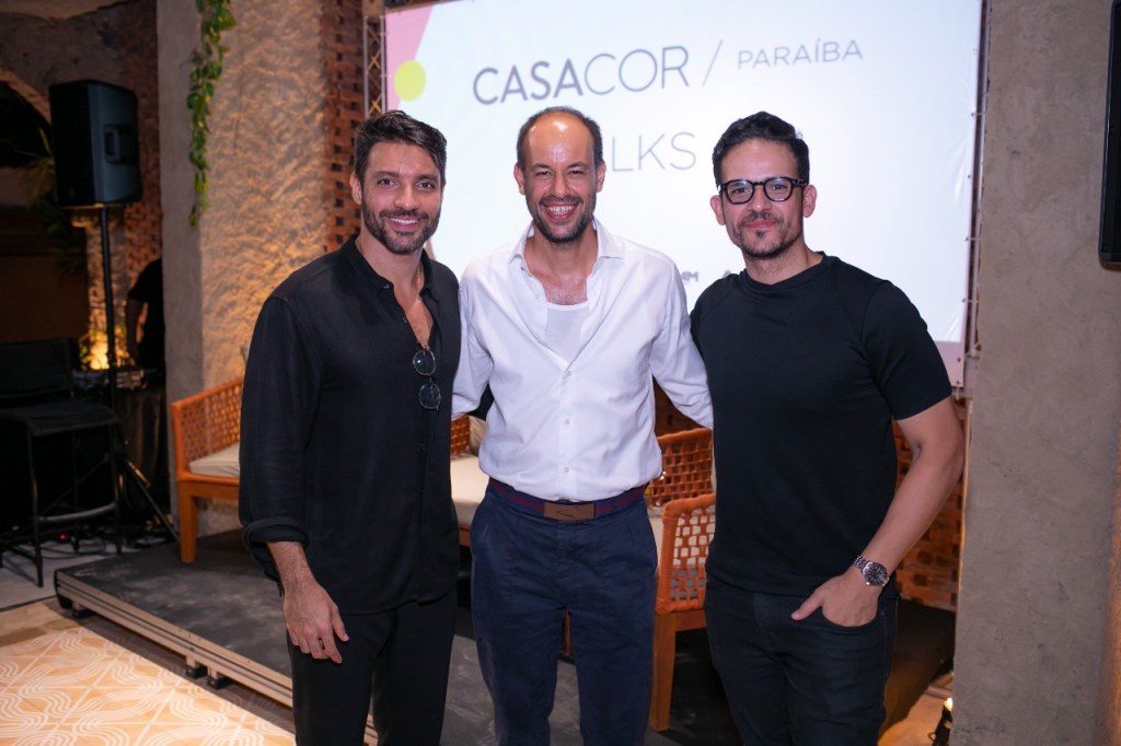 Nildo José, Marcelo Salum e André Gurgel participam de Talk promovido pela CASACOR Paraíba.