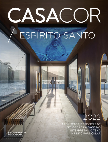 Capa do Anuário da CASACOR Espírito Santo 2022. Ambiente: Infinito Particular, por Daniela Andrade.