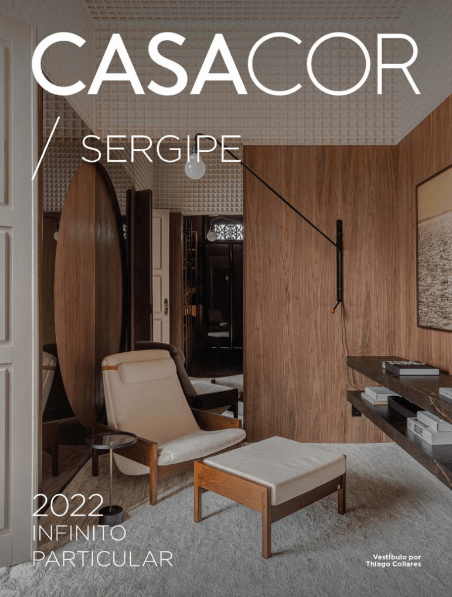 Capa do Anuário da CASACOR Sergipe 2022. Ambiente: Vestíbulo, por Thiago Collares.