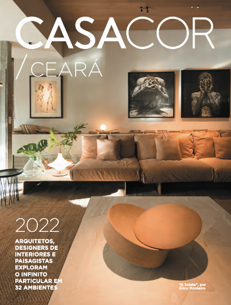Capa do Anuário da CASACOR Ceará 2022. Ambiente: “A Saleta”, por Érico Monteiro.