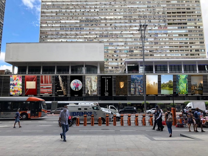 Aniversário de São Paulo: banners gigantes ocupam o Conjunto Nacional