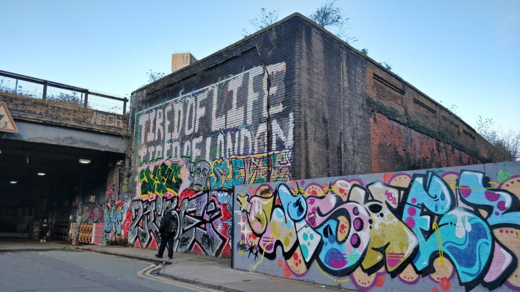 Arte de rua em Londres.