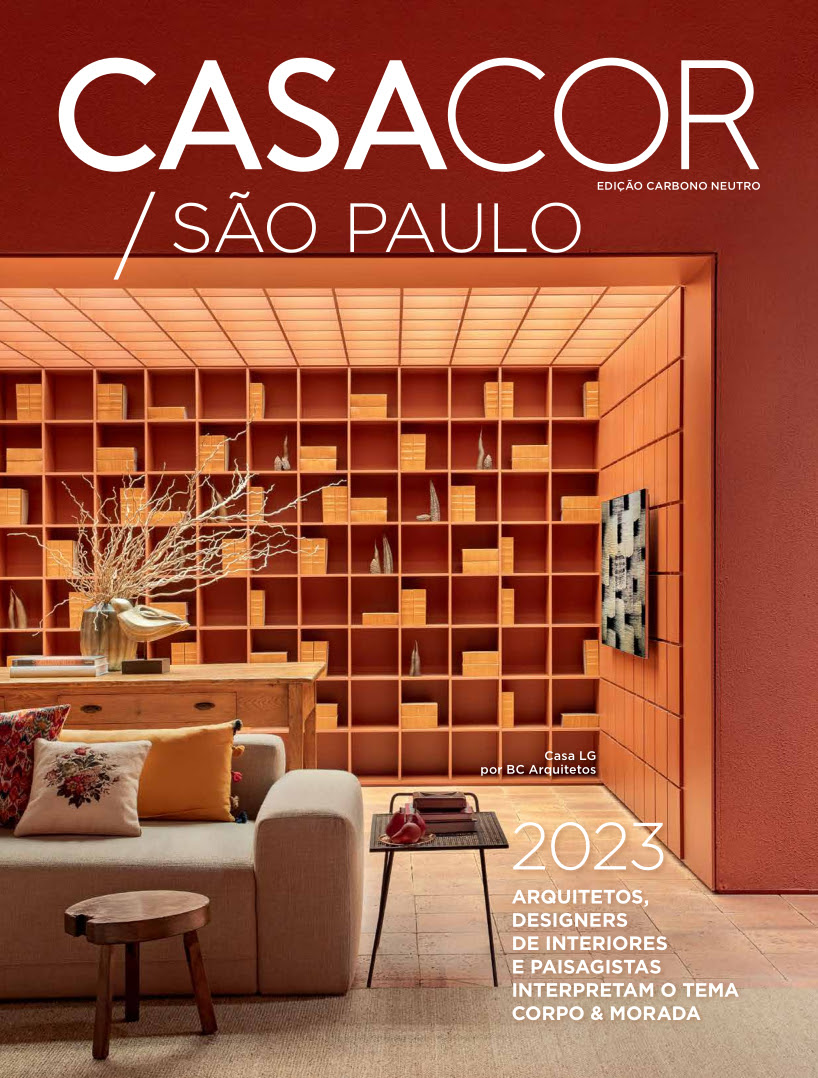 Capa do Anuário da CASACOR São Paulo 2023. Projeto de BC Arquitetos.
