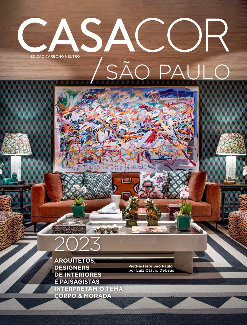 Capa do Anuário da CASACOR São Paulo 2023. Projeto de Luiz Otávio Debeus.