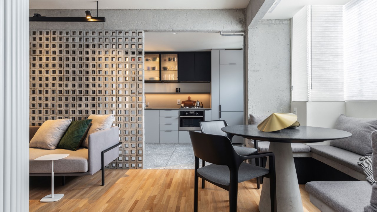 apartamento, 50m², ambientes integrados, escritório Terra Capobianco