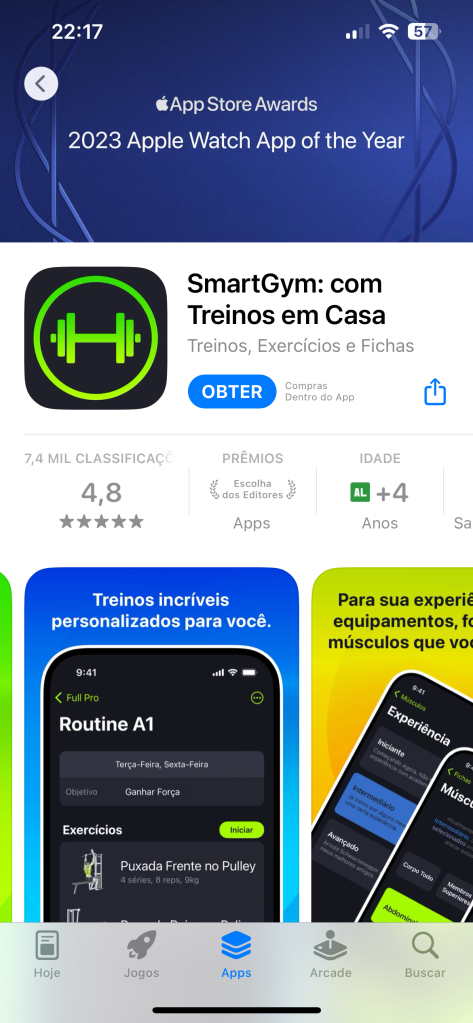 SmartGym aplicativo de exercícios