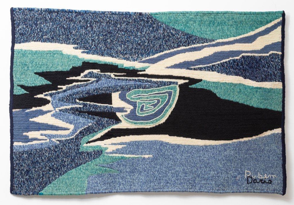Rubem Dario, Tapeçaria em lã, c. 1964, bordada